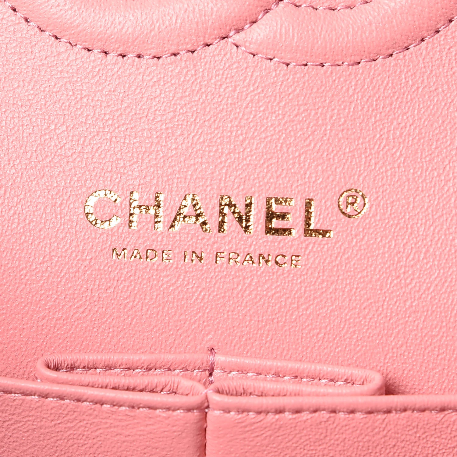 Chanel Caviar Chevron Quilted Medium Double Flap Pink 7 of 9