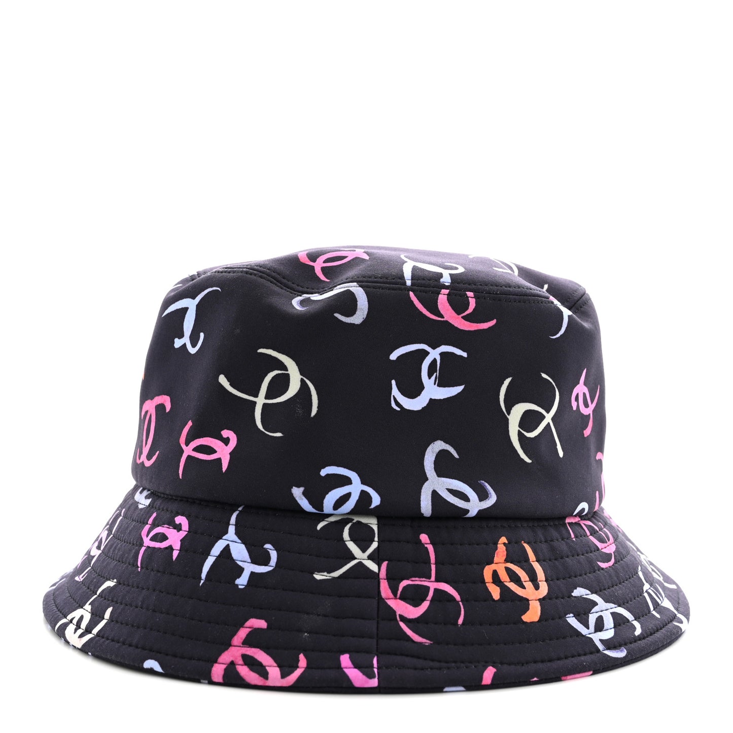 Nylon CC Bucket Hat S Black Multicolor