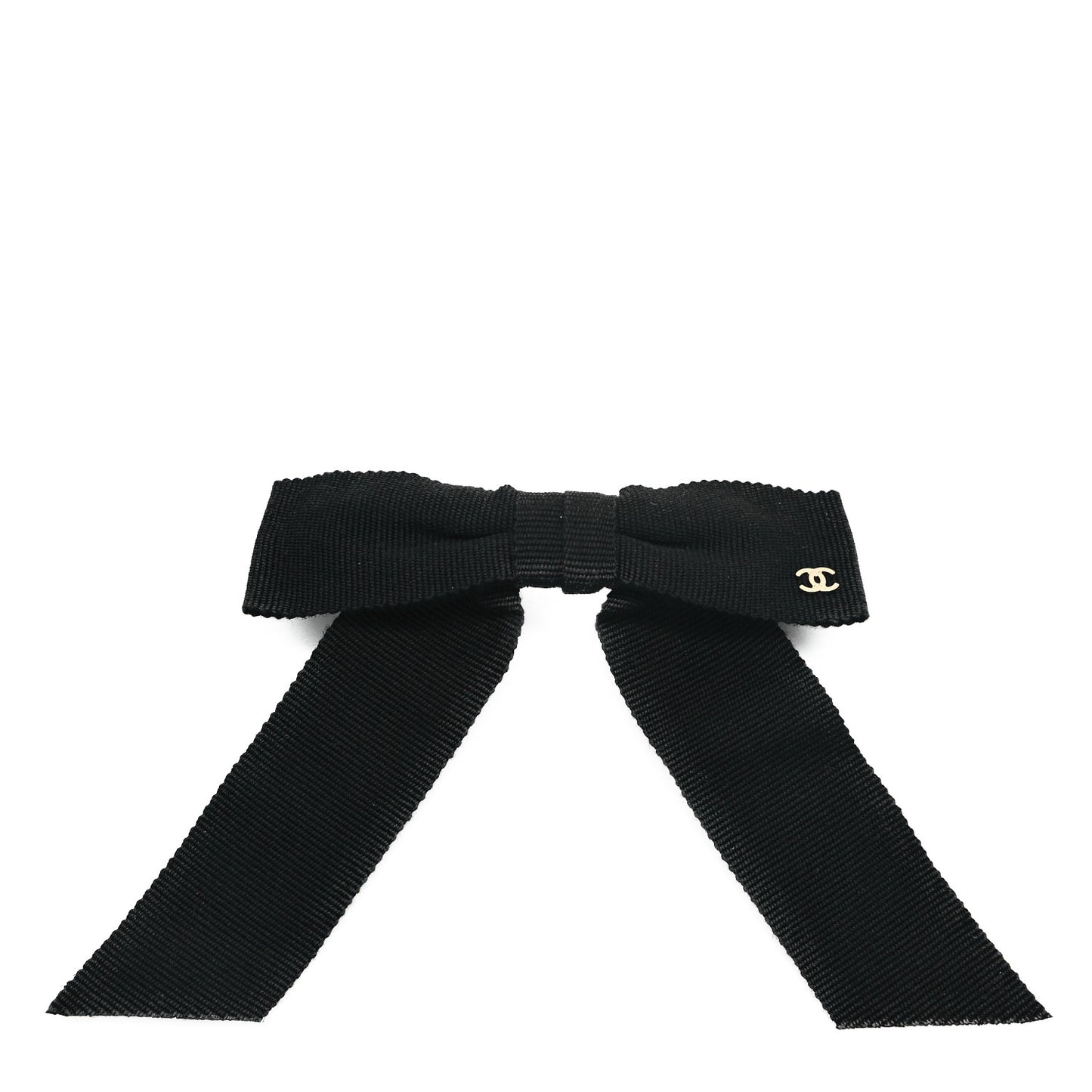 Grosgrain Bow CC Hair Clip Black