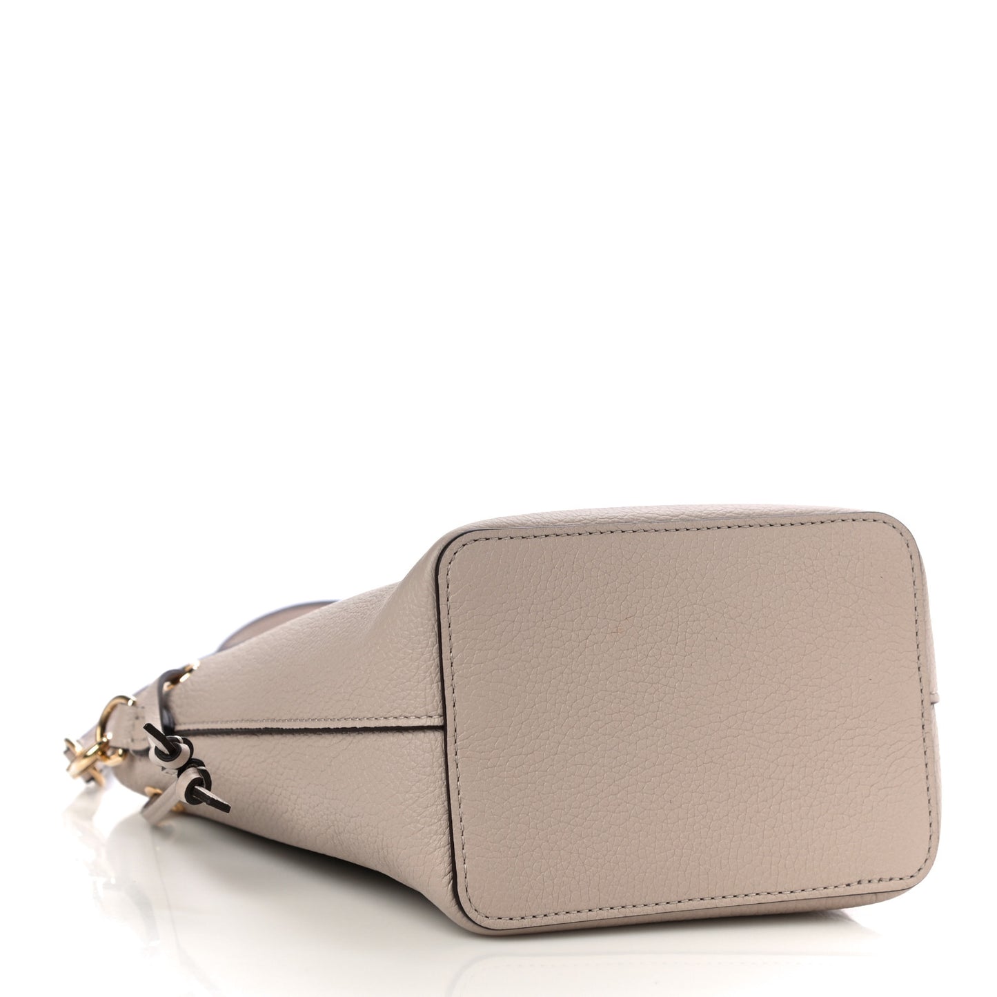 Calfskin Nano Lockme Bucket Greige