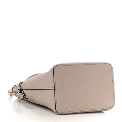 Louis Vuitton Calfskin Nano Lockme Bucket Greige 4 of 9