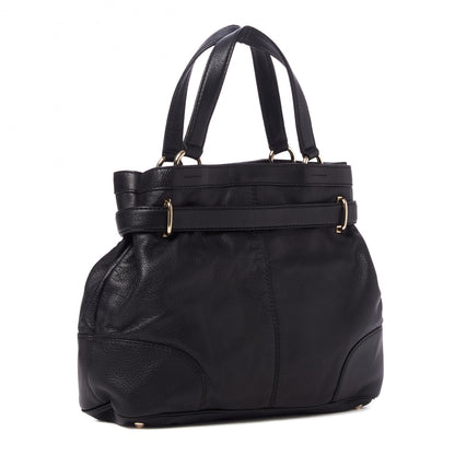 Gucci Deerskin Medium Sienna Bit Tote Black 2 of 8