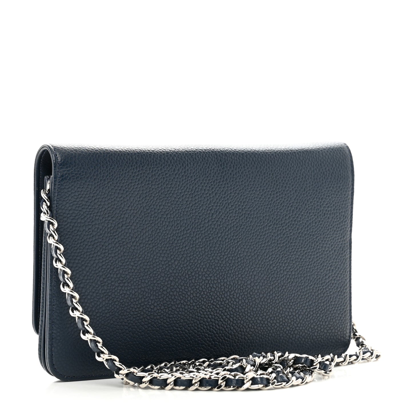 Caviar Timeless CC Wallet on Chain WOC Navy Blue