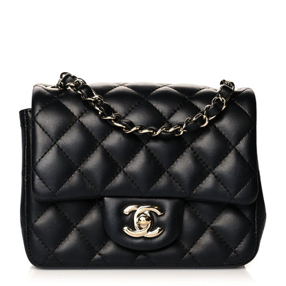 Chanel Lambskin Quilted Mini Square Flap Black 1 of 11