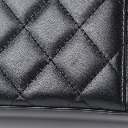 Chanel Lambskin Quilted Small Vanity Case With Chain Black 4 of 5