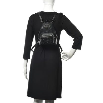 MCM Visetos Side Stud X-Mini Stark Bebe Boo Backpack Black 2 of 11