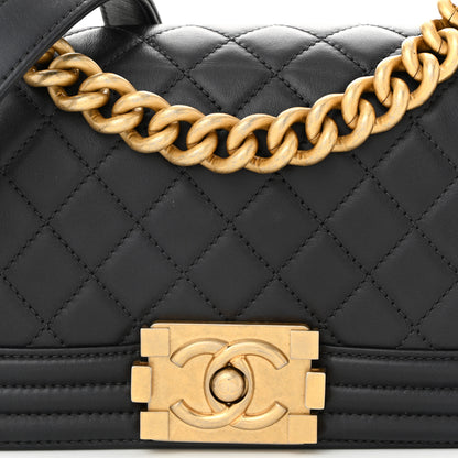Chanel Calfskin Quilted Small Boy Flap Dark Grey 8 of 11