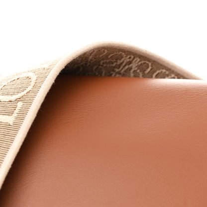 Loewe Calfskin Jacquard Small Gate Dual Bag Tan 8 of 10