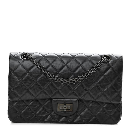 Chanel Aged Calfskin Quilted 2.55 Reissue 225 Flap So Black 1 of 11