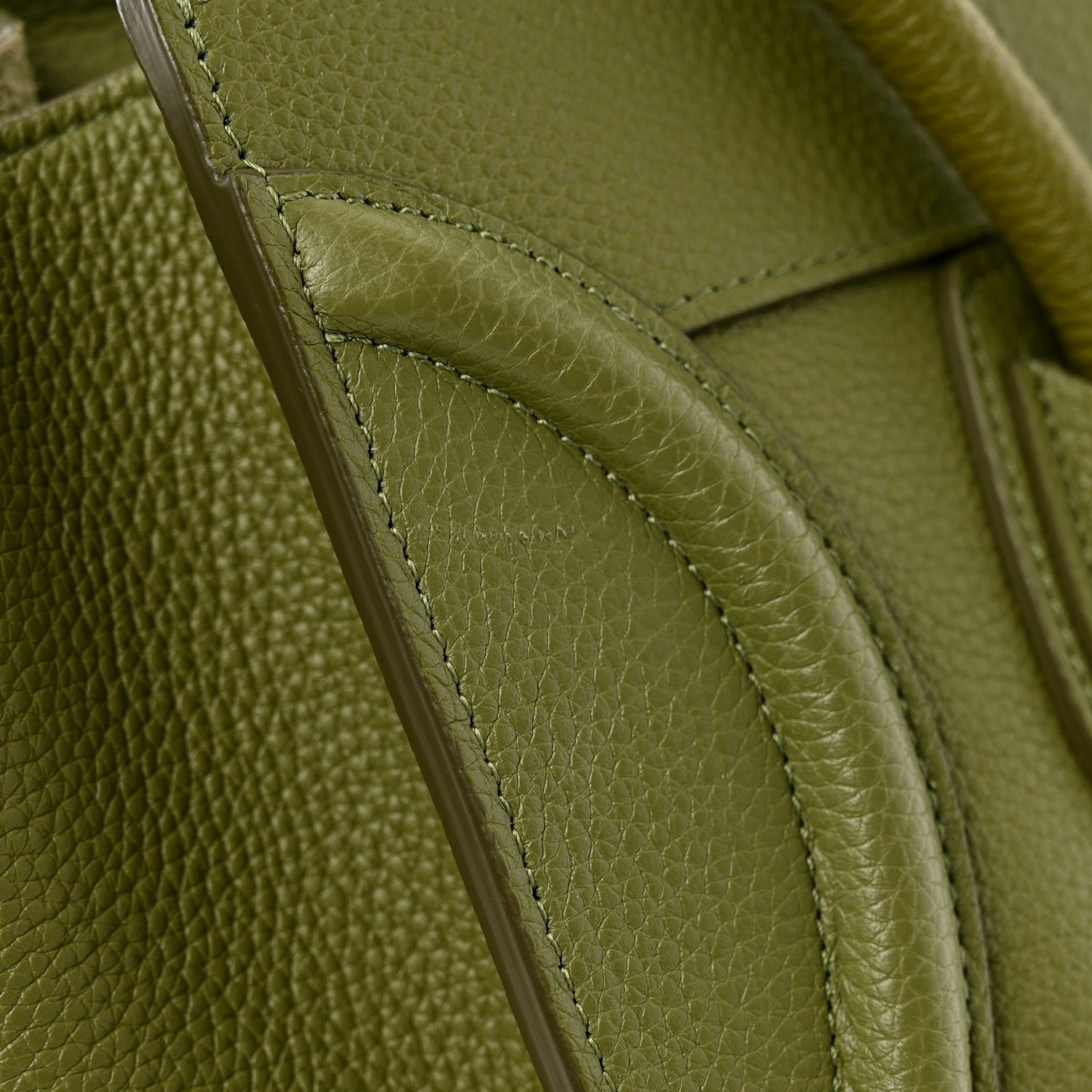 Drummed Calfskin Micro Luggage Light Khaki