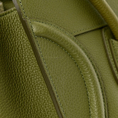 Celine Drummed Calfskin Micro Luggage Light Khaki 12 of 15