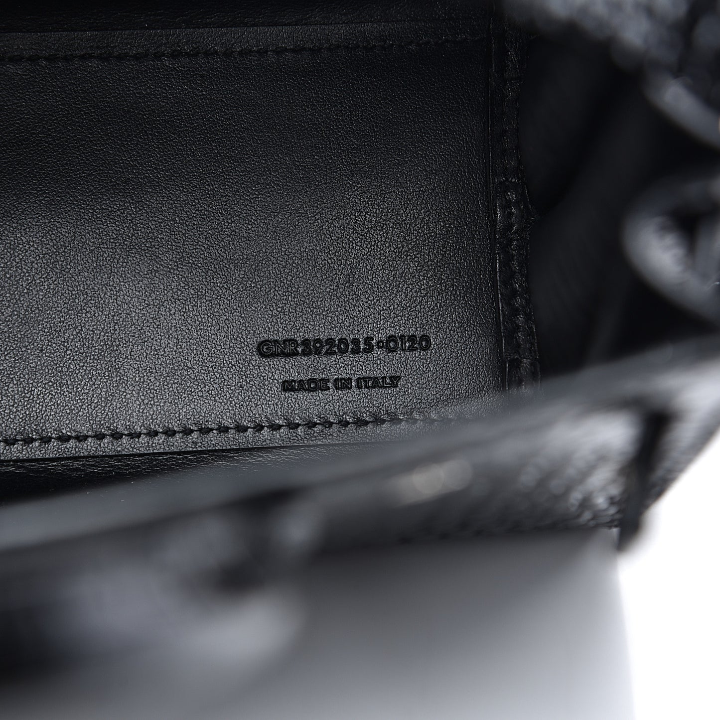 Calfskin Crocodile Embossed Nano Sac De Jour Black