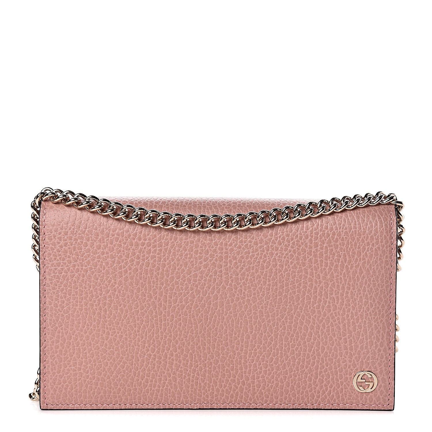 Gucci Dollar Calfskin Medium Betty Chain Wallet Soft Pink 1 of 11