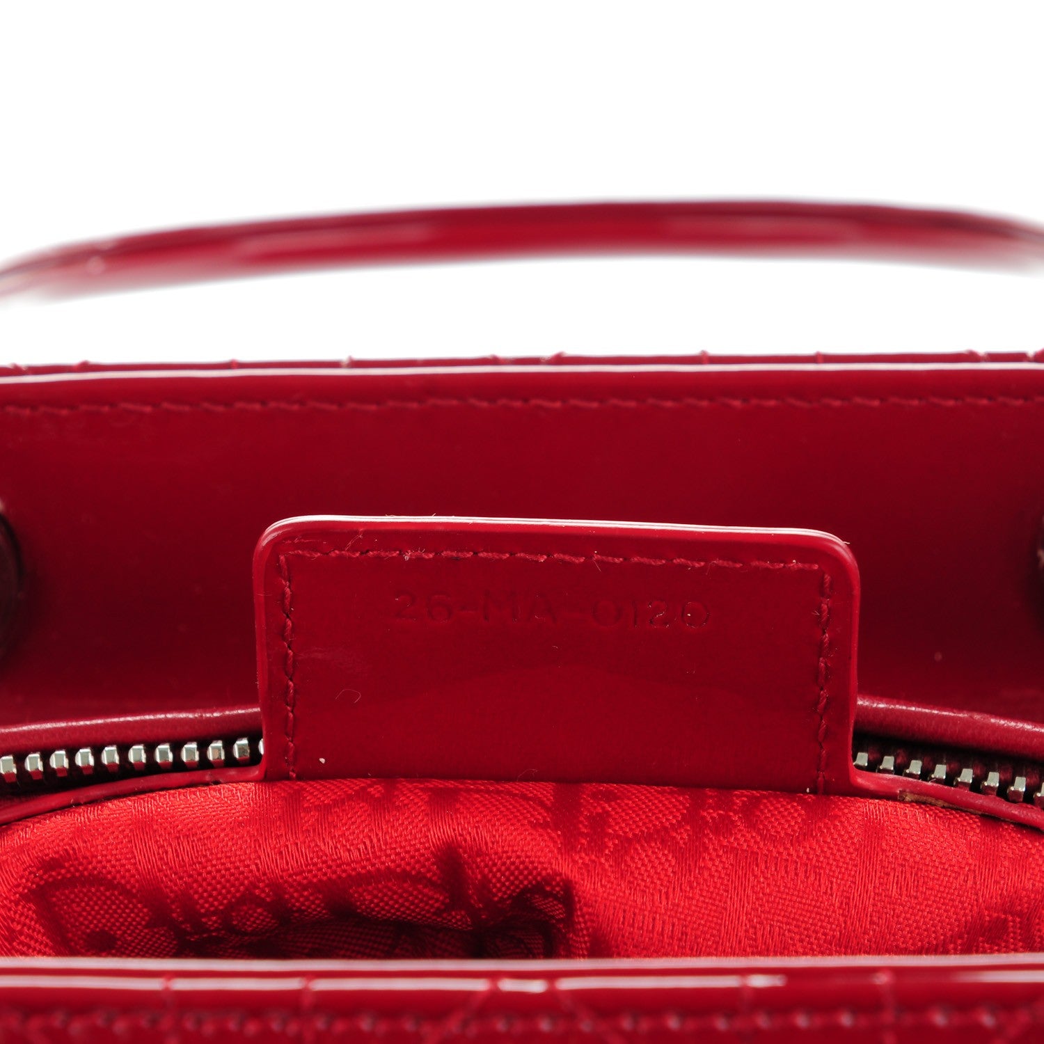 Christian Dior Patent Cannage Medium Lady Dior Red 7 of 8
