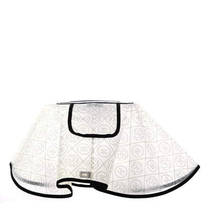 Chanel PVC Calfskin Coco Bag Raincoat White Black 2 of 4