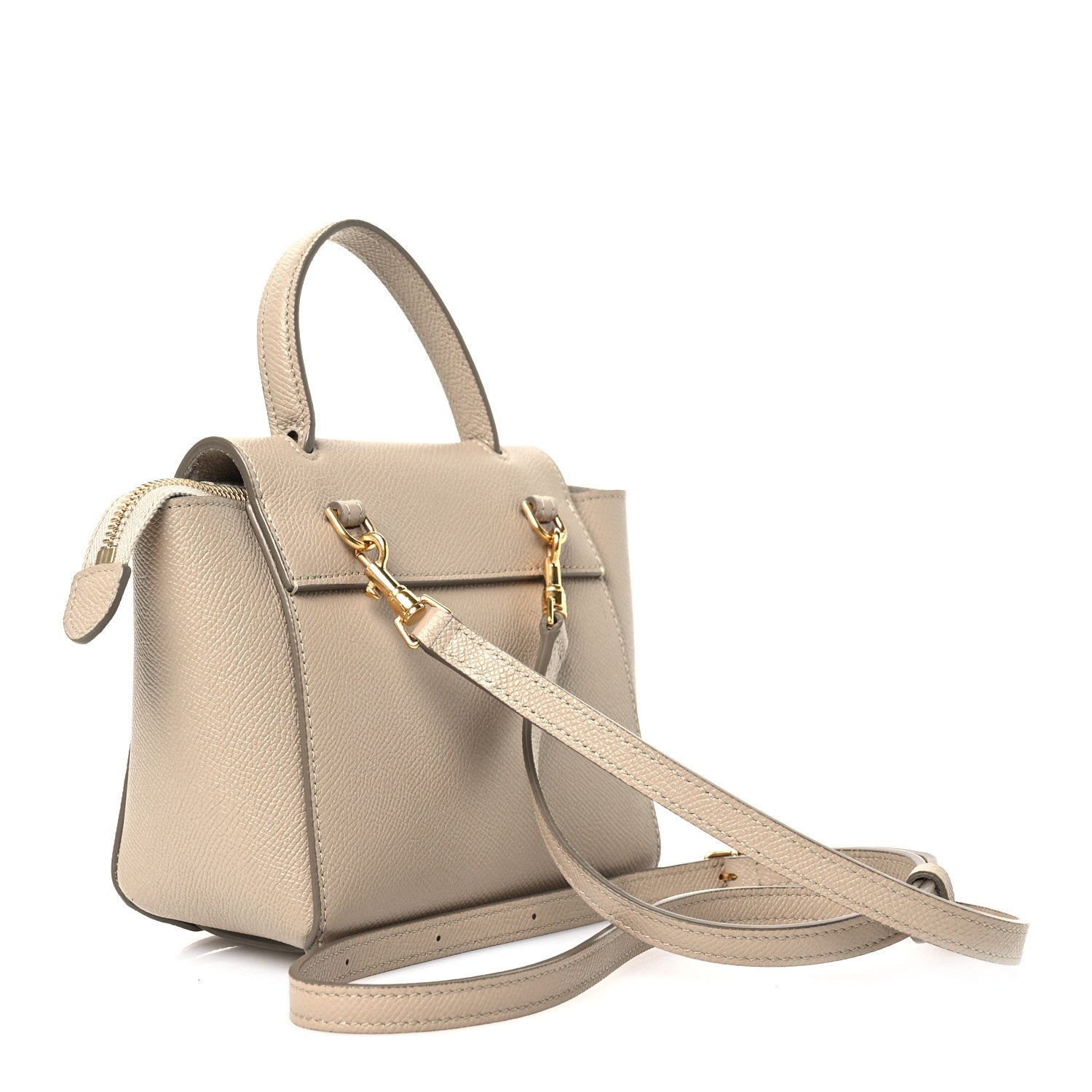 Celine Grained Calfskin Pico Belt Bag Light Taupe 3 of 9