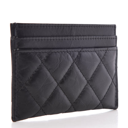 Chanel Aged Calfskin Quilted Reissue Card Holder So Black 3 of 9