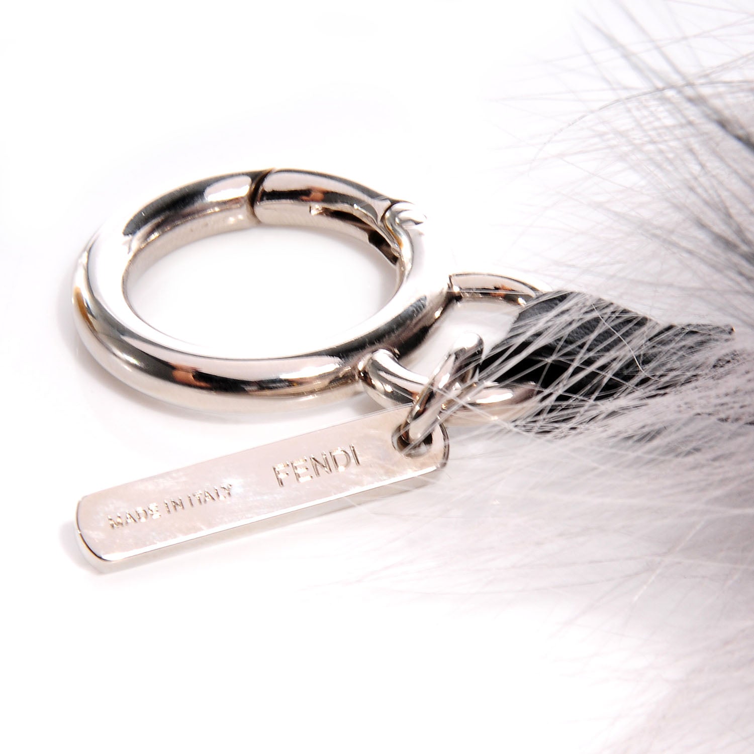 Fendi Mink Fur Diabloo Monster Bag Charm Mint 4 of 5