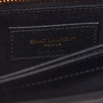 Saint Laurent Calfskin Y Quilted Monogram Toy Loulou Crossbody Bag Black 6 of 8