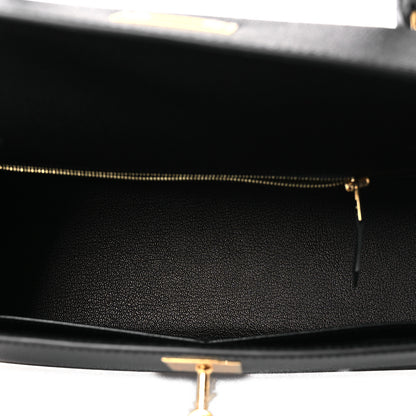 Hermes Epsom Kelly Sellier 28 Black 5 of 14