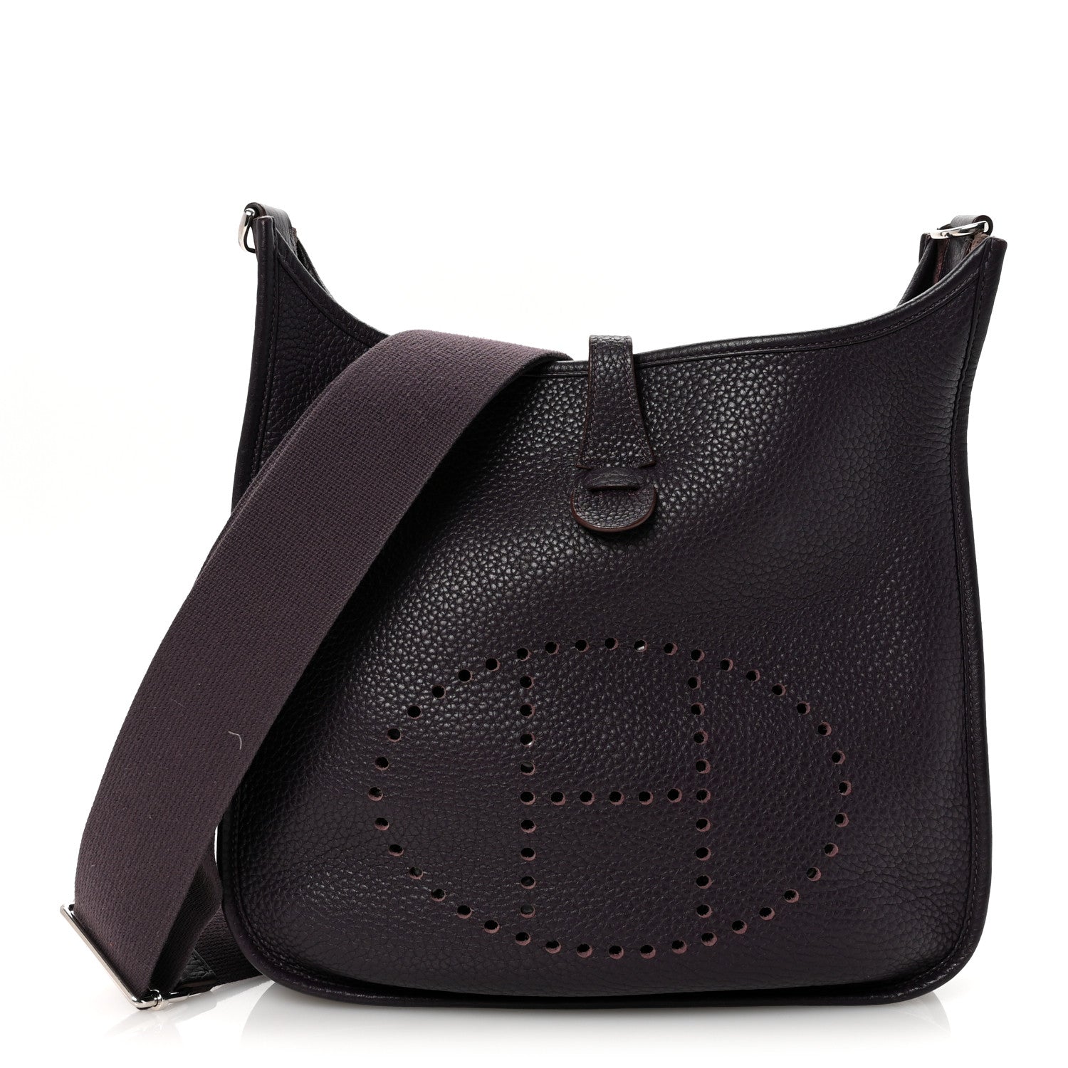 Hermes Taurillon Clemence EVELYNE III PM Ultraviolet 1 of 9