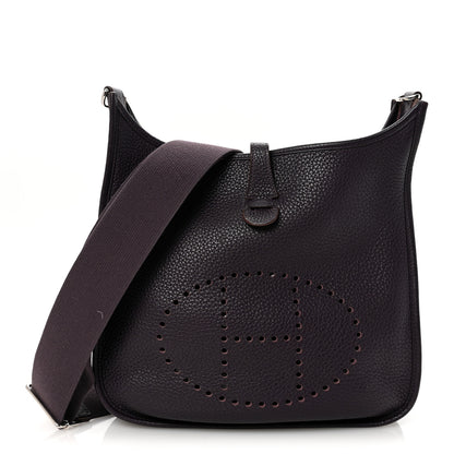 Hermes Taurillon Clemence EVELYNE III PM Ultraviolet 1 of 9