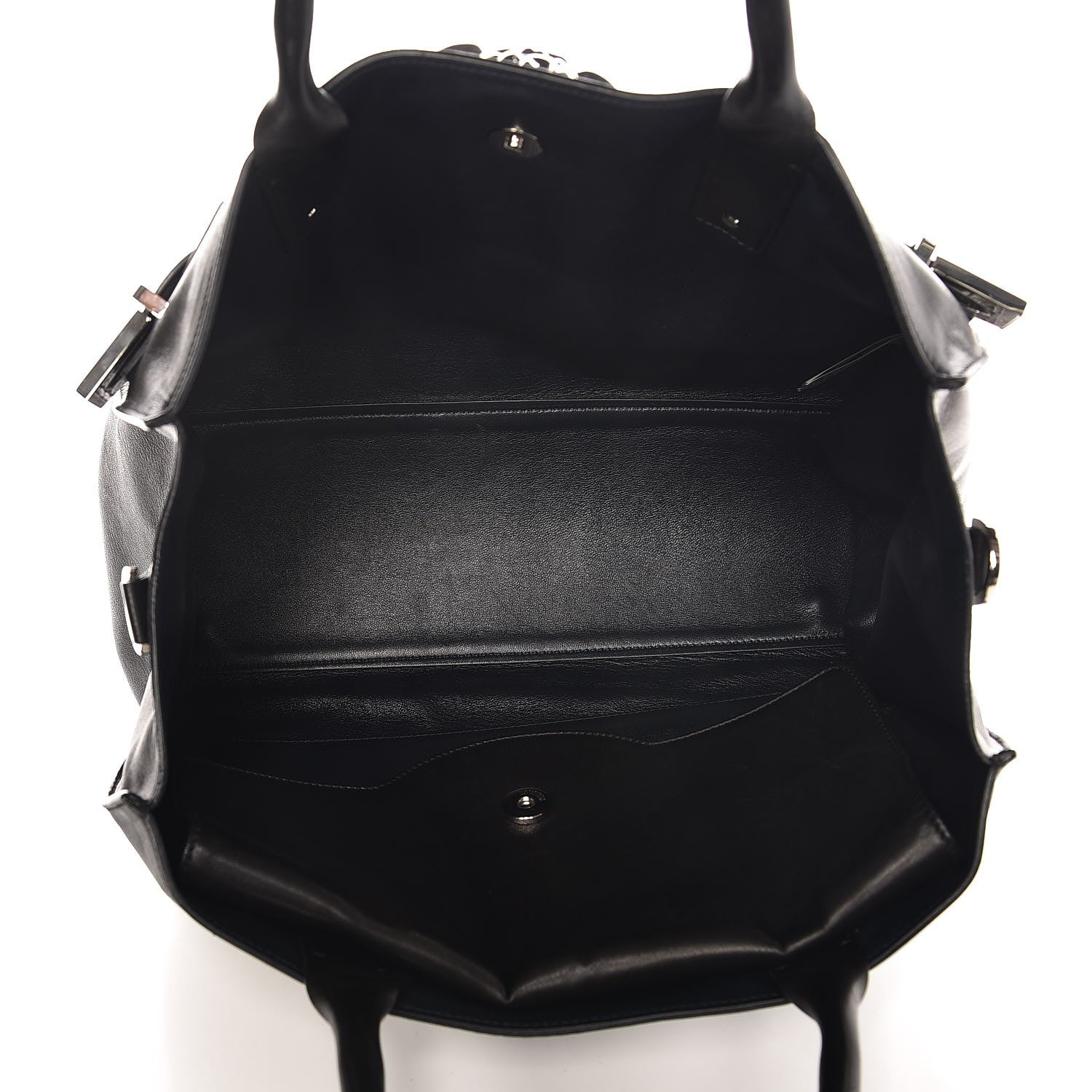 Versace Calfskin Large Palazzo Empire Bag Black 6 of 8