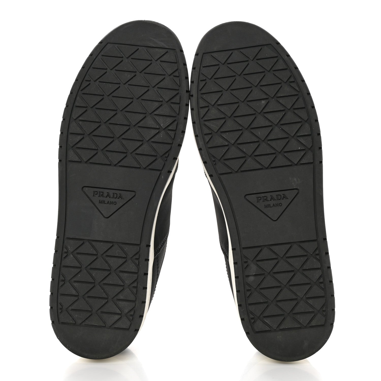Prada Re-Nylon Triangle Logo Quilted Sneakers 38.5 Black 6 of 14