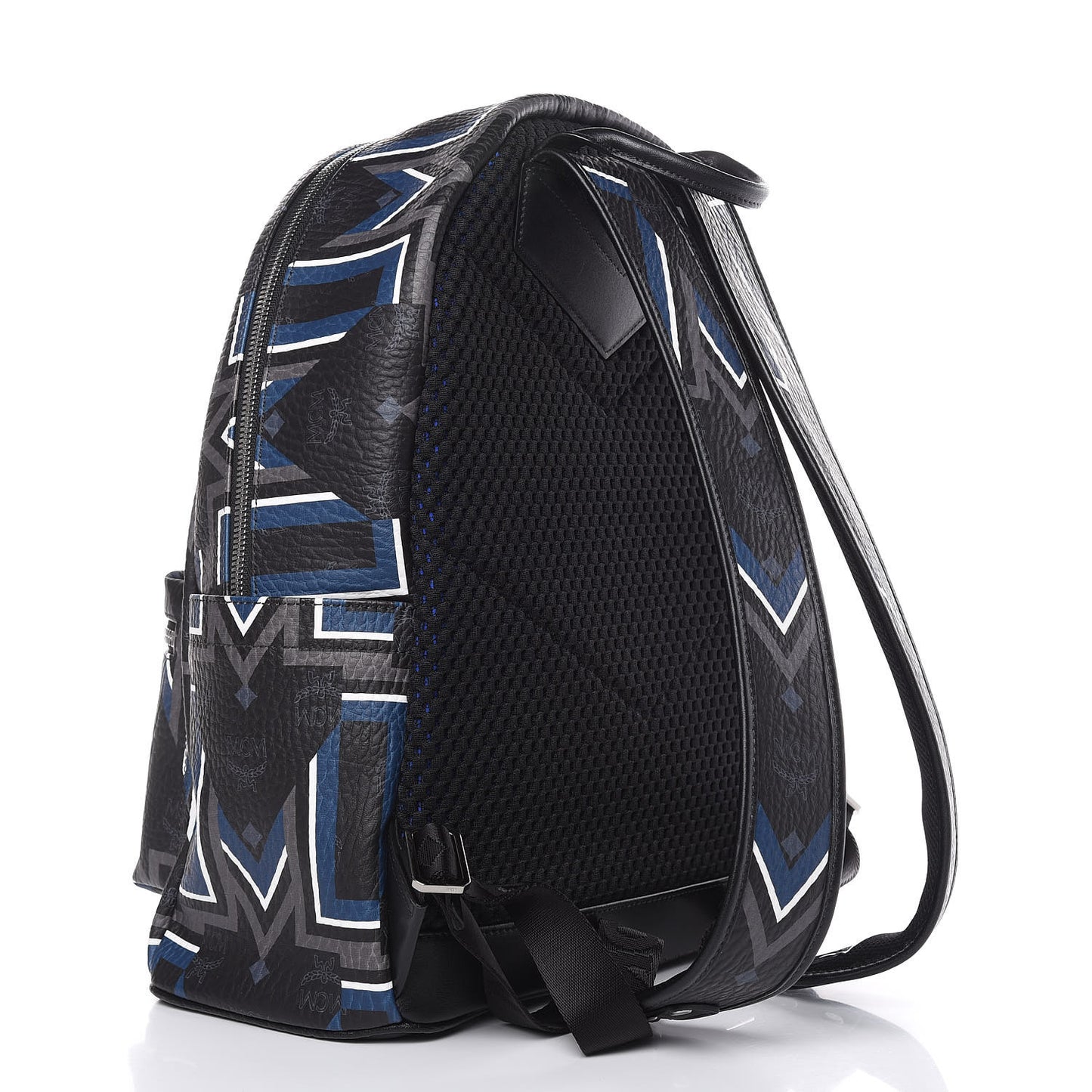 Visetos Gunta Striped Printed Medium Stark Backpack Black