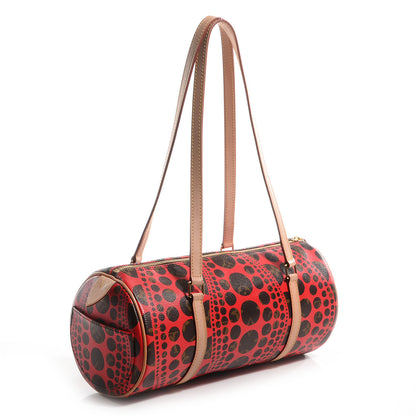 Louis Vuitton Monogram Kusama Pumpkin Dots Papillon 30 Red 4 of 8