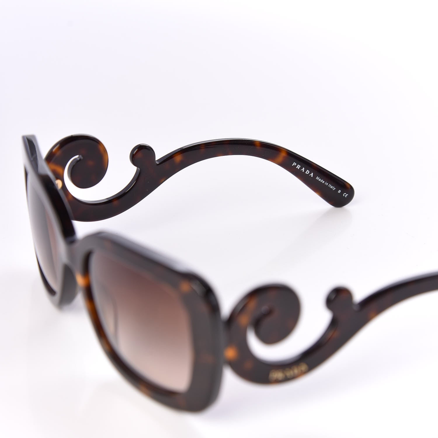 Prada Acetate Baroque Sunglasses SPR 27O Tortoise 5 of 8