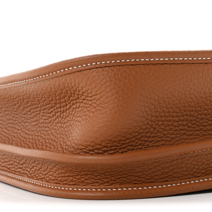 Hermes Taurillon Clemence Evelyne III PM Gold 9 of 11