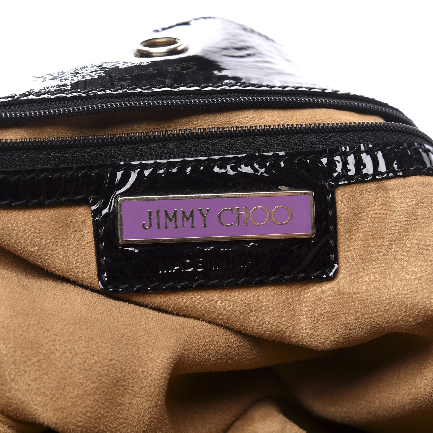 Patent Lola Oversized Tote Black