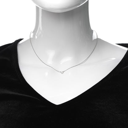 Tiffany Platinum Diamond .14ct Elsa Peretti Diamonds by the Yard Pendant Necklace 2 of 5
