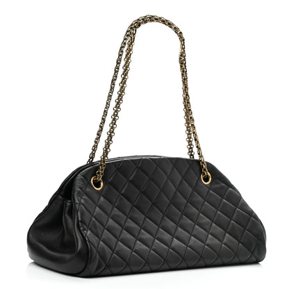 Chanel Lambskin Quilted Medium Just Mademoiselle Black 3 of 10