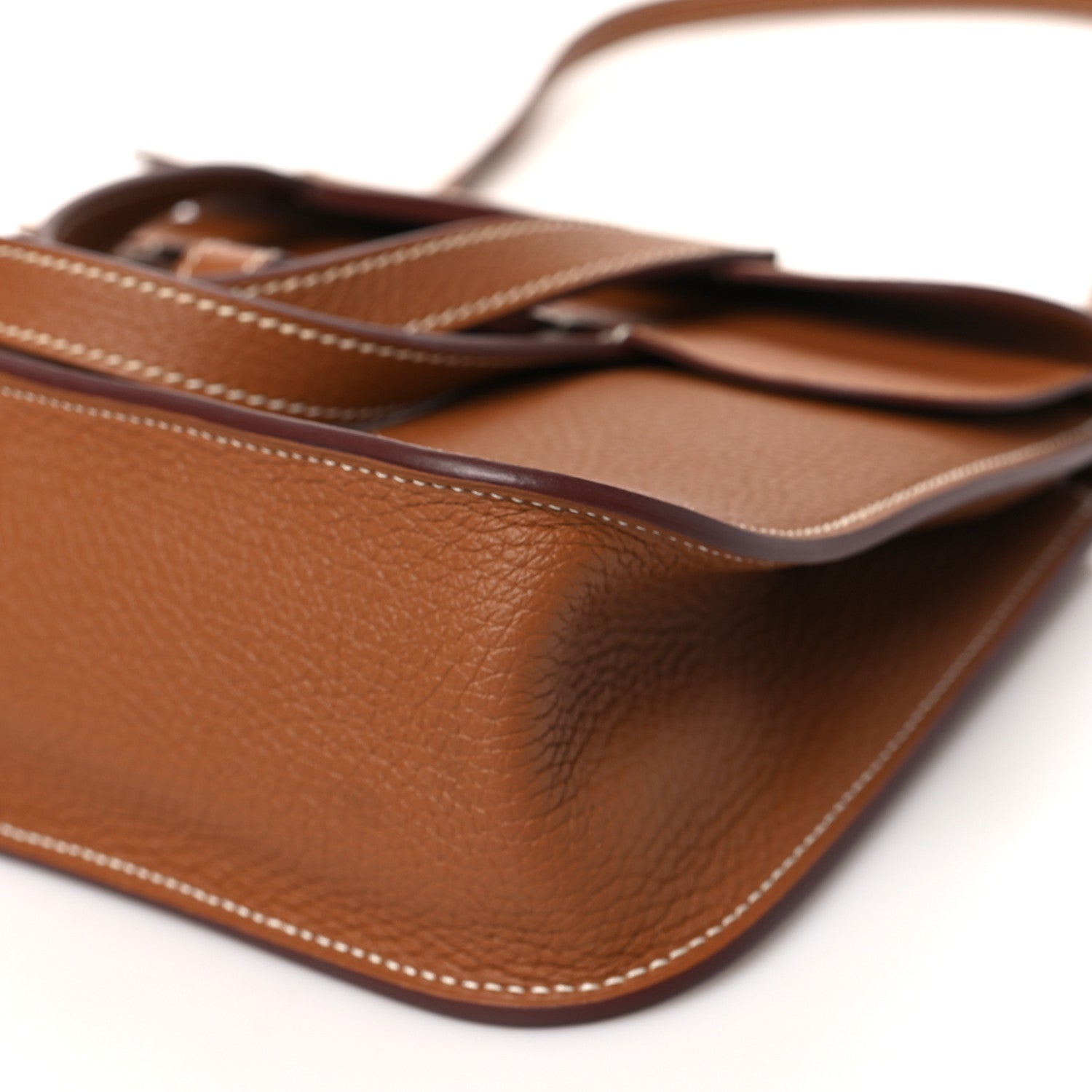 Hermes Taurillon Clemence Halzan 25 Gold 10 of 10