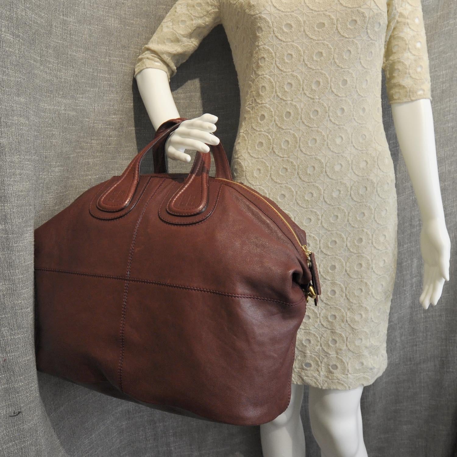 Givenchy Leather Maxi Nightingale Wine 3 of 11