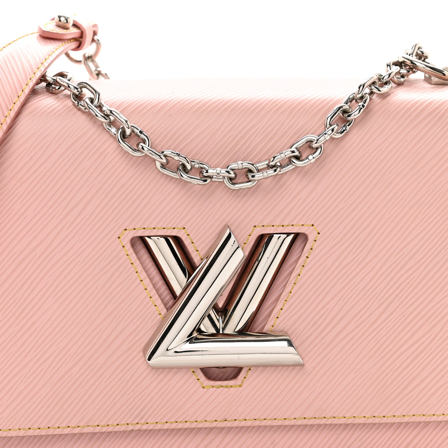 Epi Twist Shoulder Bag MM Rose Ballerine