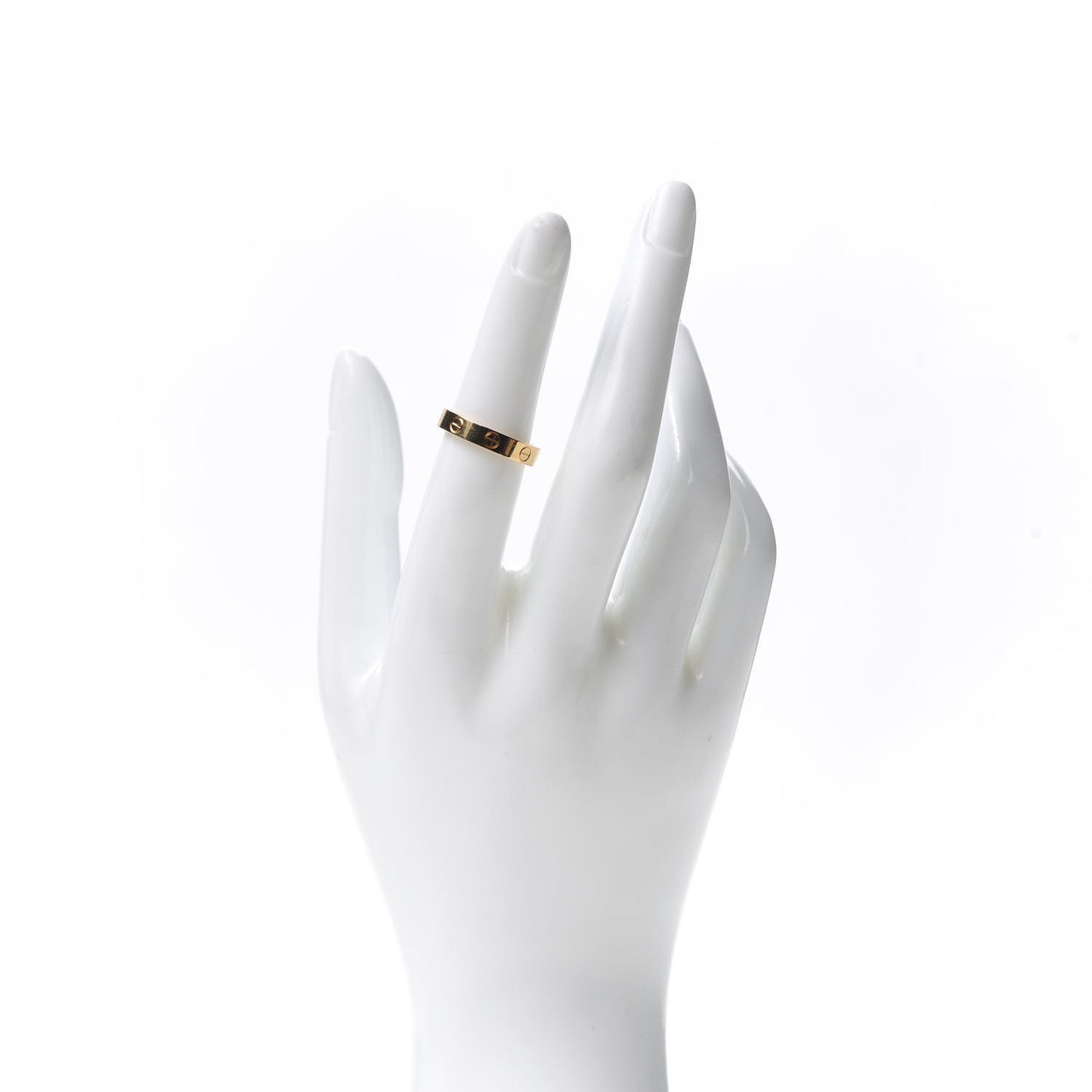 18K Yellow Gold 3.5mm LOVE Wedding Band Ring 52 6
