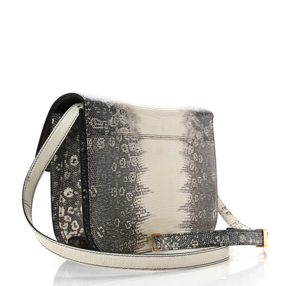 Celine Lizard Medium Classic Box Flap Bag Natural 2 of 9