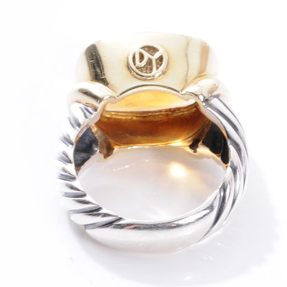David Yurman Sterling Silver and 14k Citrine Ring 7 6 of 7