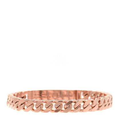 Hermes 18K Rose Gold Diamond PM Kelly Gourmette Bracelet SH 3 of 5
