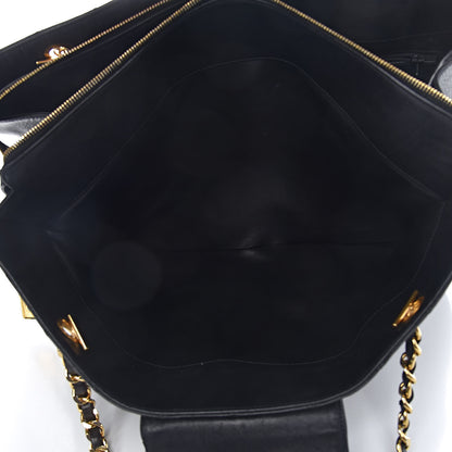 Chanel Calfskin Stitched XL Weekender Black 7 of 13