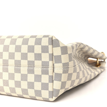 Louis Vuitton Damier Azur Graceful MM Rose Ballerine 8 of 9