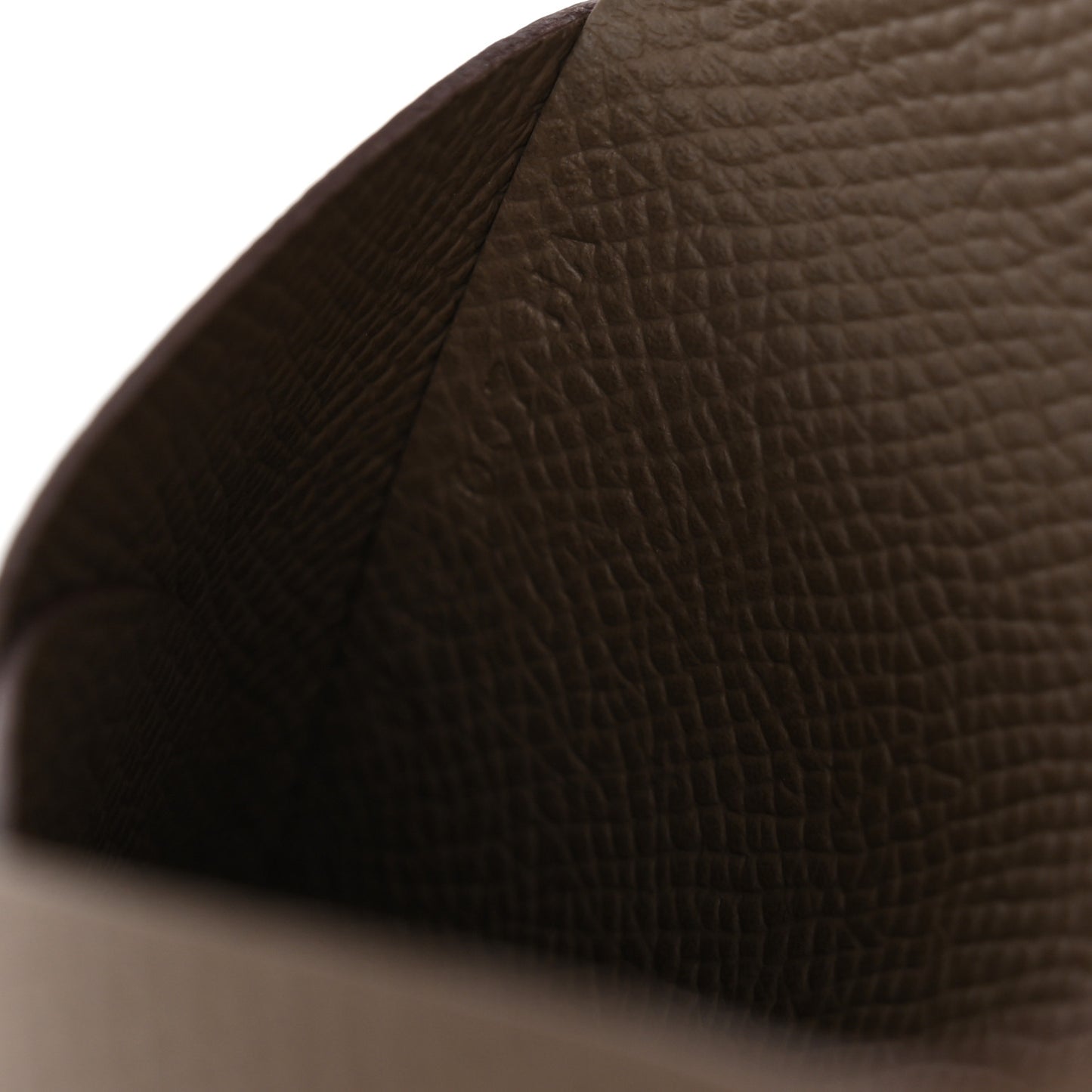 Epsom Calvi Duo Card Case Etoupe