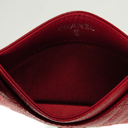 Chanel Caviar Quilted Card Holder Red 4 of 7