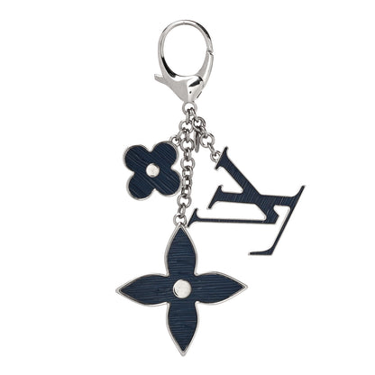 Louis Vuitton Fleur d Epi Bag Charm Indigo 4 of 5