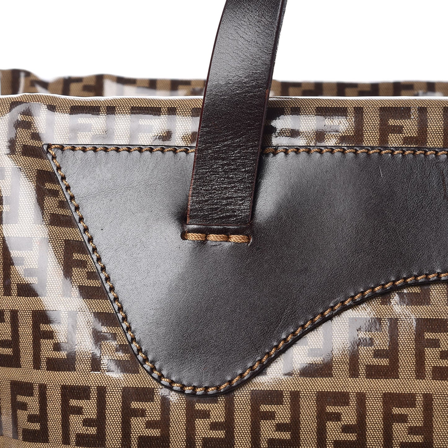 Vinyl Zucchino Tote Tobacco