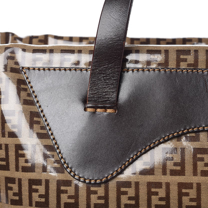 Fendi Vinyl Zucchino Tote Tobacco 9 of 13