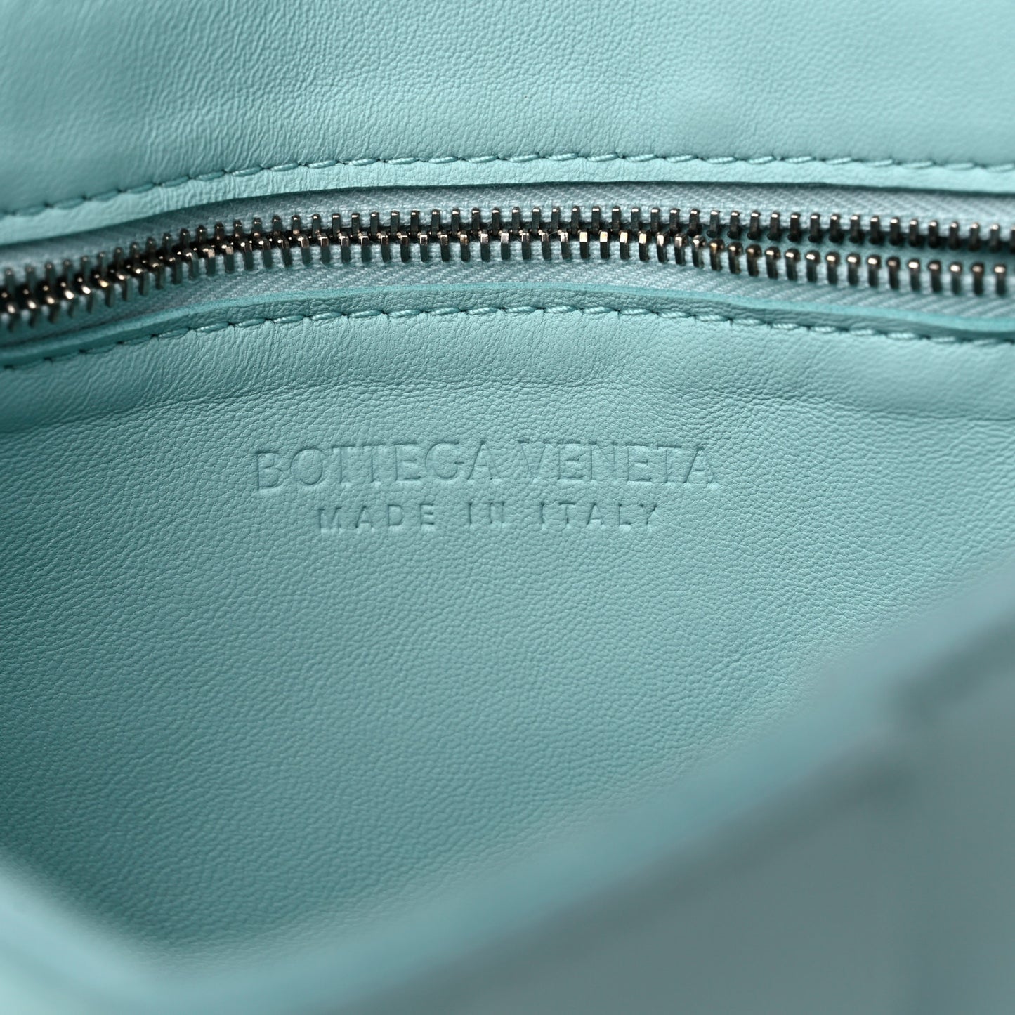 Lambskin Maxi Intreccio Cassette Bag Teal Washed